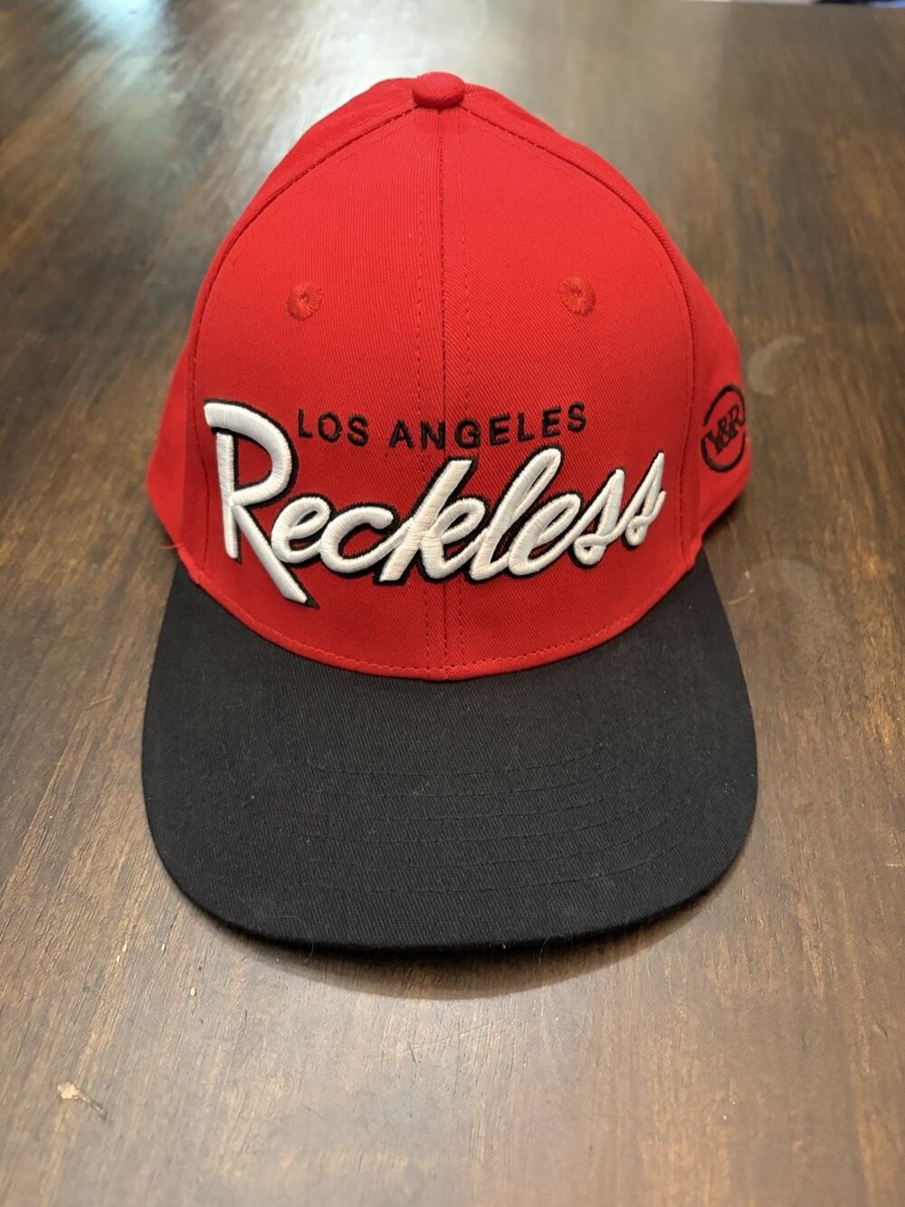 Los Angeles Reckless Hat Men Red Black Young & Reckless Snap Back Cap NWOT
